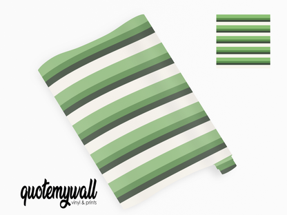 Green Ombre Linear Lines Self Adhesive Vinyl
