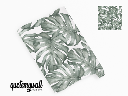 Tropical Palm Leaf Vinyl Furniture Sticker