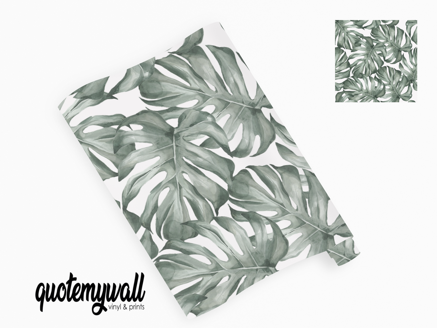 Tropical Palm Leaf Vinyl Furniture Sticker