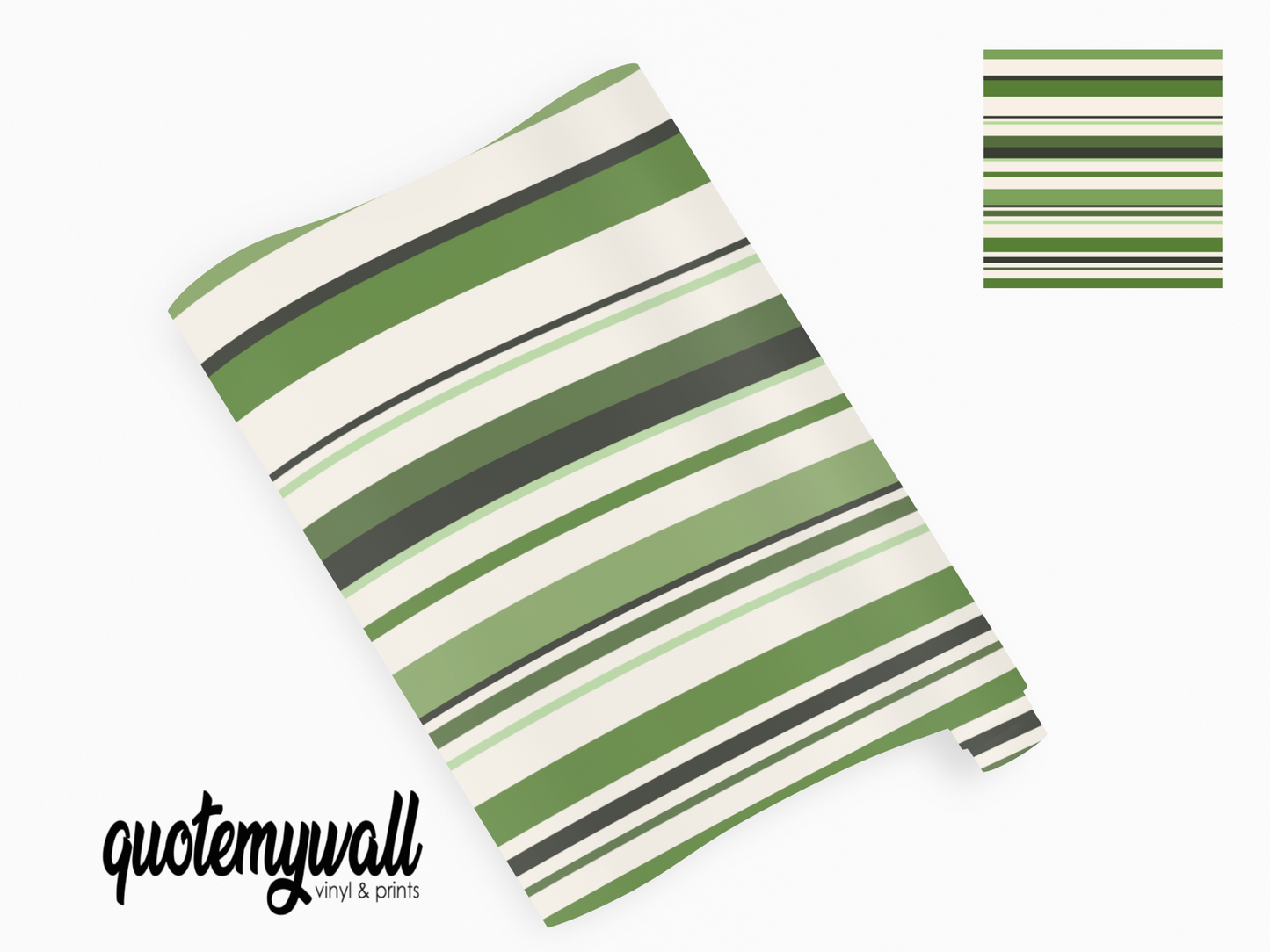 Light Green Gradient Lines Self Adhesive Vinyl