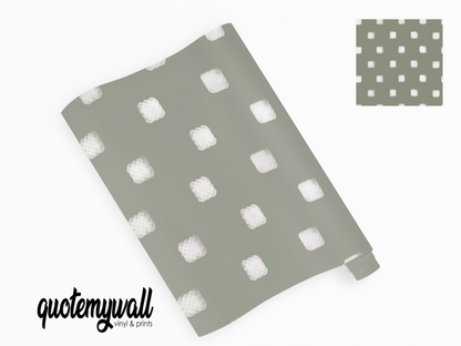 Khaki Mini Cube Squares Vinyl Furniture Sticker
