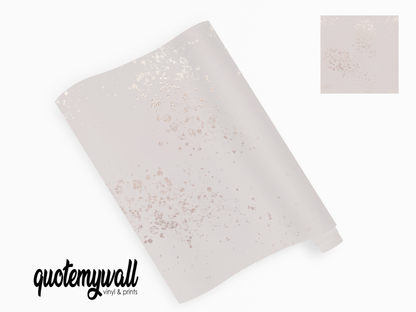 Palest Pink Foil Effect Splatter Self Adhesive Vinyl