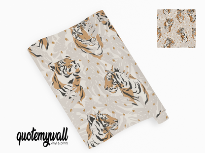 Safari Tiger Head Jungle Vinyl Furniture Wrap