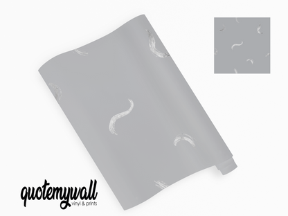 Grey and Silver Smudge Squiggle Vinyl furniture Sticker