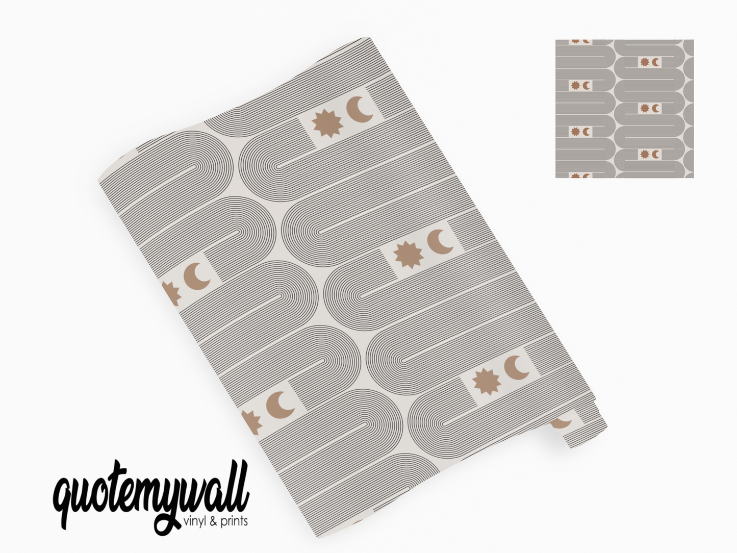 Fine Lines Track Moon & Stars Self Adhesive Vinyl