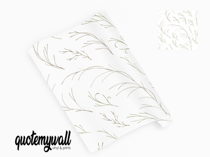 Wispy Branch Vines Vinyl Furniture Wrap