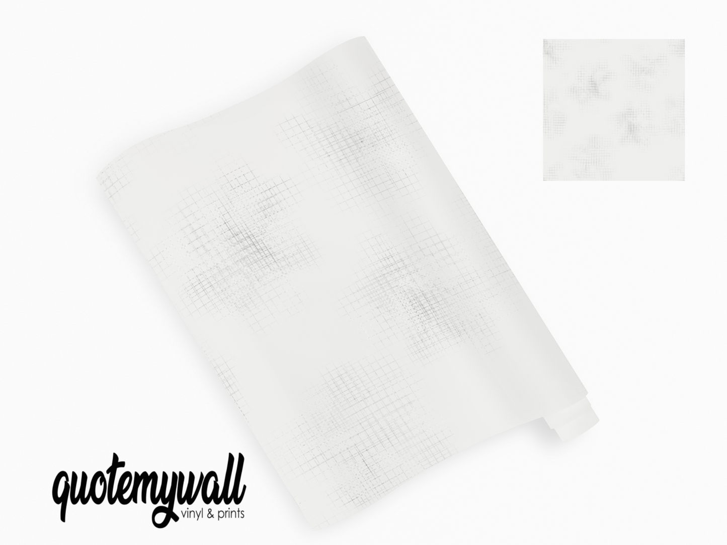 White & Grey Pixels Self Adhesive Vinyl