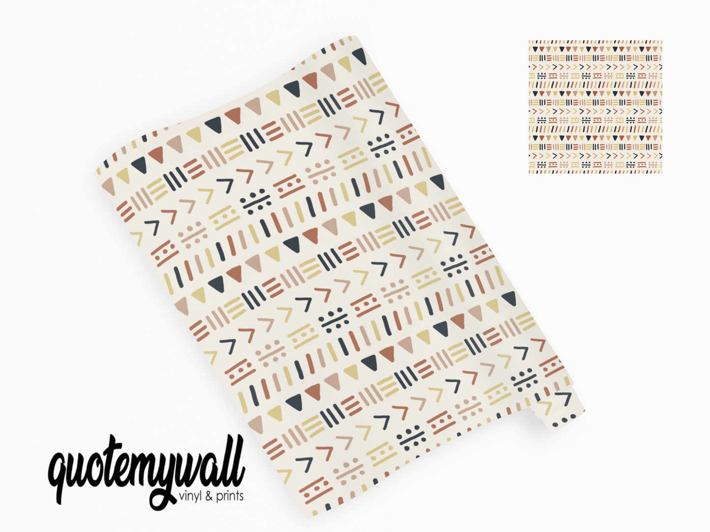 Lines Arrows Dots Neutral Pattern Vinyl Furniture Wrap