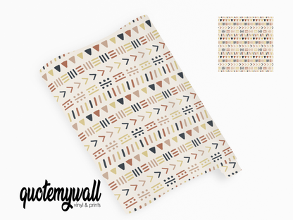 Lines Arrows Dots Neutral Pattern Vinyl Furniture Wrap