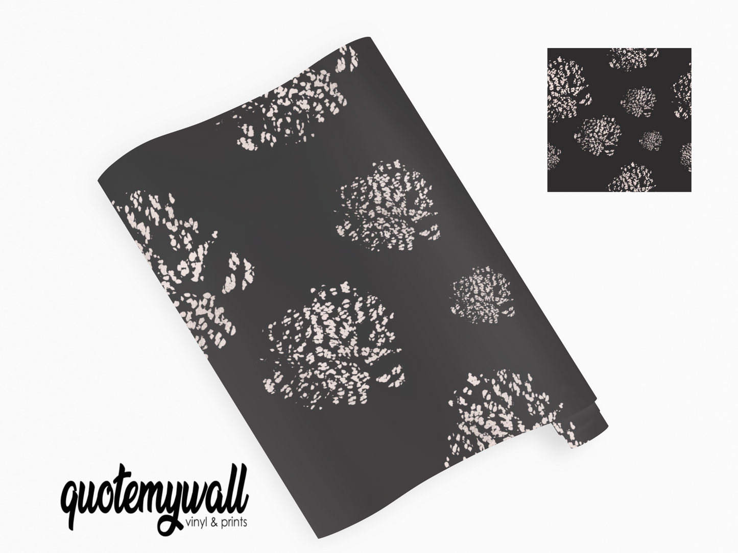 Black Pink Speckle Self Adhesive Vinyl