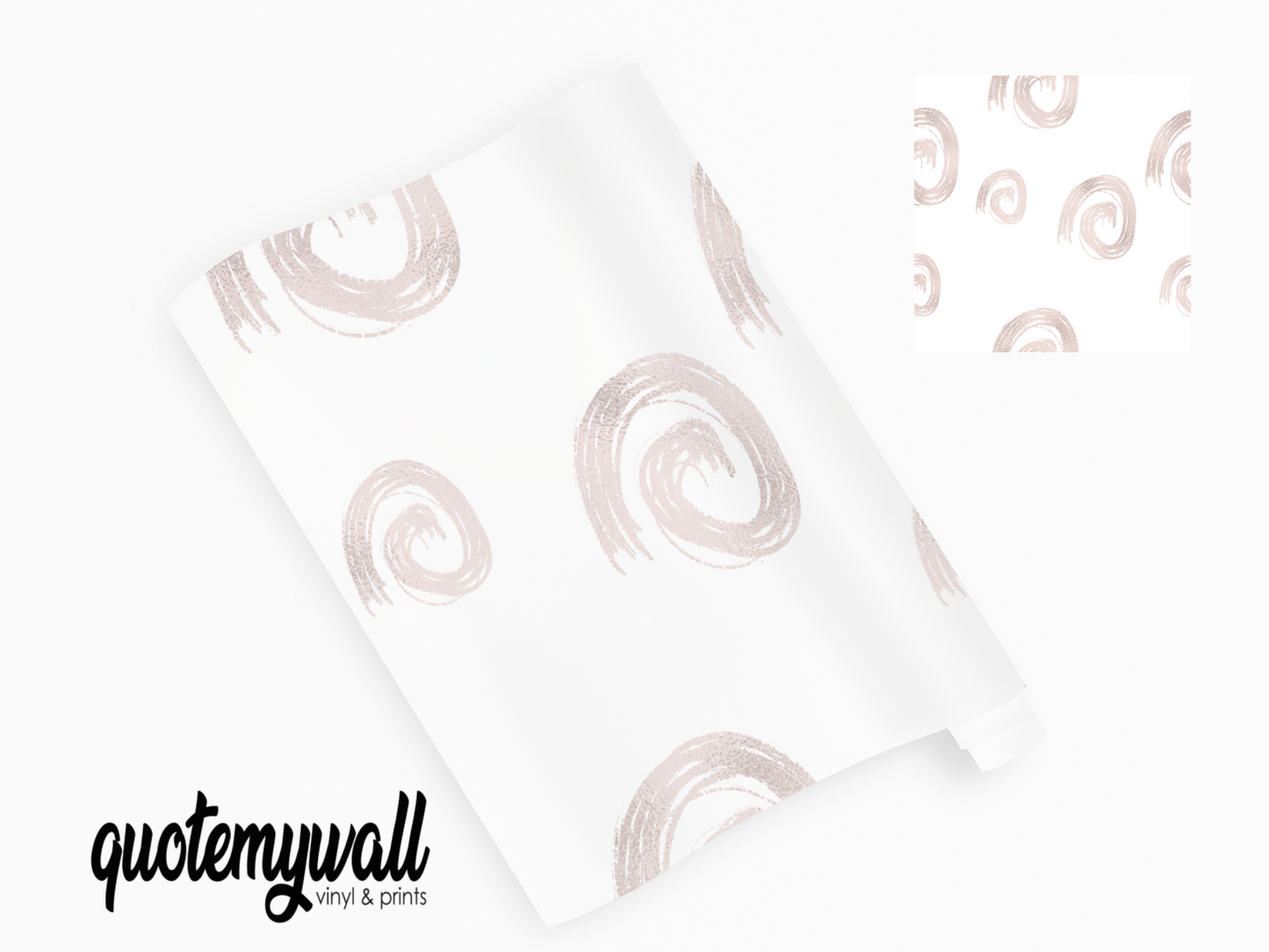 Blush Pink Swirls Self Adhesive Vinyl