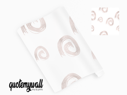 Blush Pink Swirls Self Adhesive Vinyl