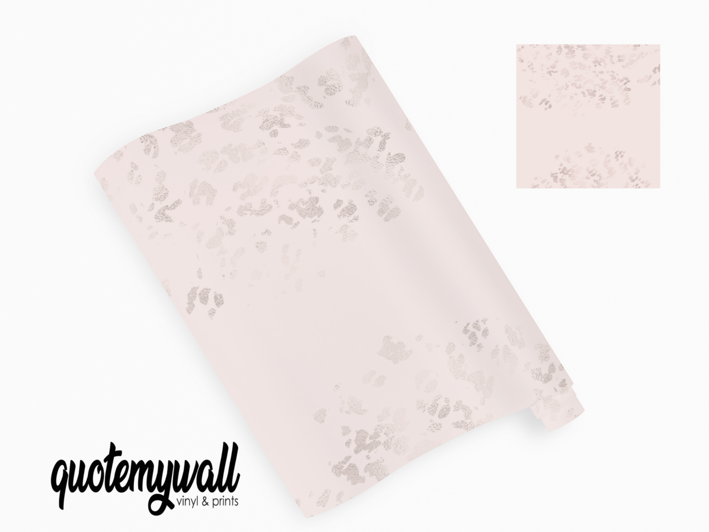 Dusty Pink Cheetah Print Self Adhesive Vinyl