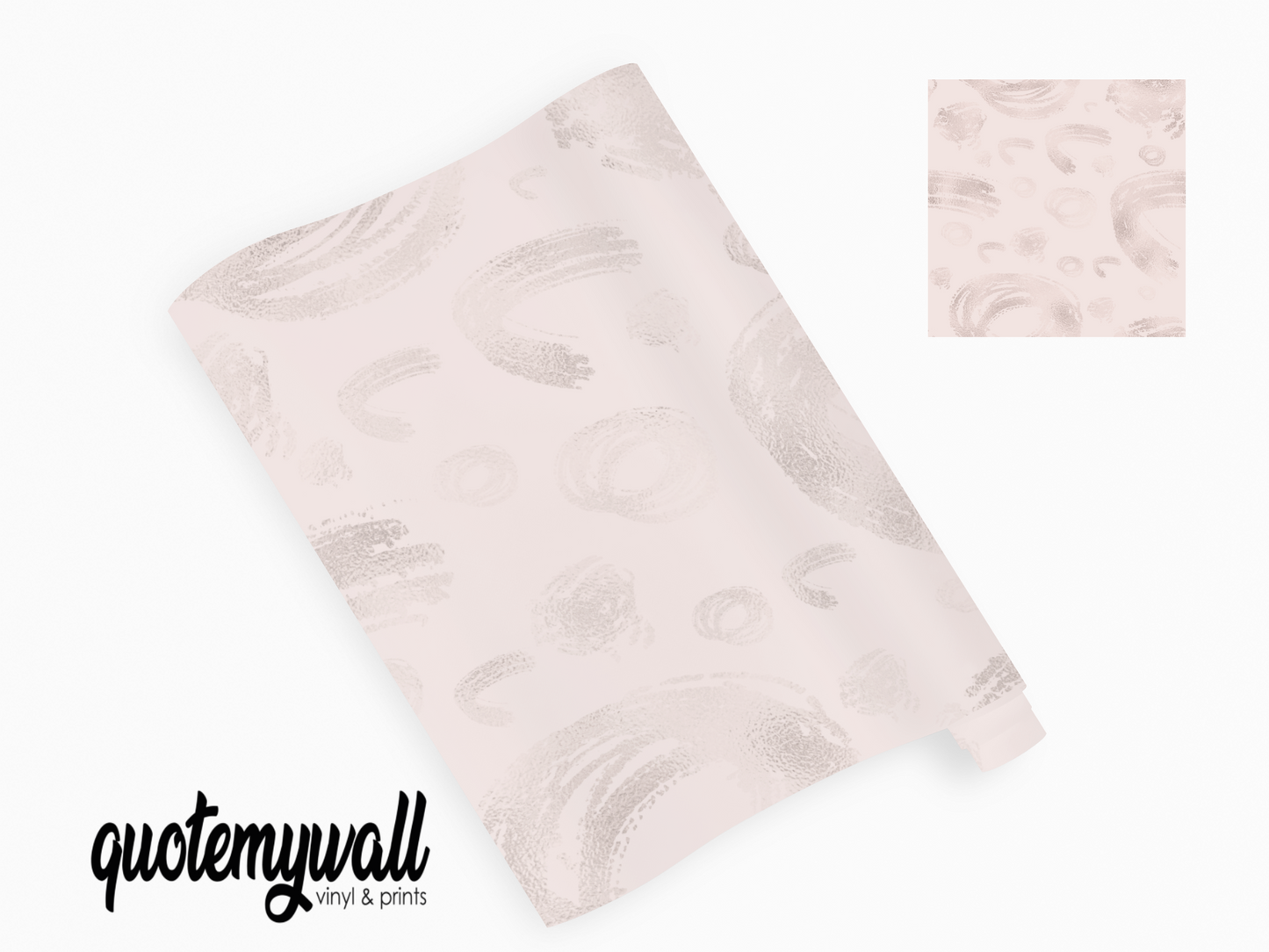 Light Pink Smudge Scribble Self Adhesive Vinyl