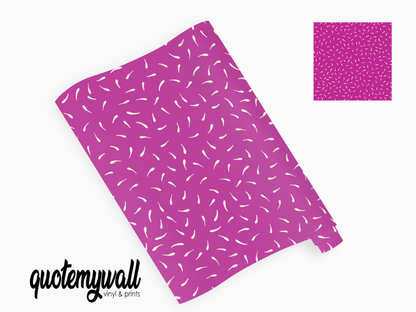 Mauve Confetti Dashes Self Adhesive Vinyl
